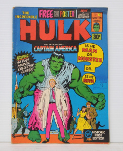 Lot 316 - Vintage The Incredible Hulk Number 1 Comic Book - Australian, publishe