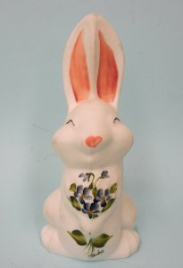 Lot 359 - Vintage Mosser Solid Glass Disney Thumper Rabbit - White w hand painte