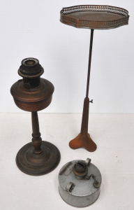 Lot 32 - 3 x pieces - English Railway Kerosene Lantern, Australian Made Kerosene
