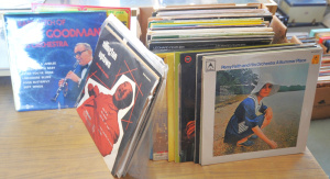 Lot 50 - Box lot of Vintage Vinyl Jazz Records & Others incl Fats Waller,