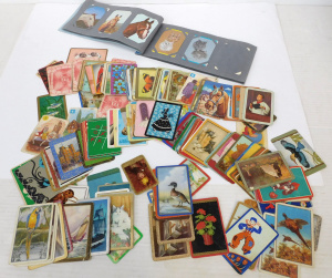 Lot 59 - Group lot of vintage Swap Cards inc Blank backs - Scenic - Animals etc