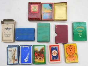 Lot 63 - Group lot of Vintage Playing Cards Decks inc, Tasmania Wonderland with