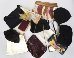 Lot 86 - Box lot of Ladies Vintage & More Modern Bags & Purses inc, meta