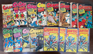Lot 121 - Group 1960s Colour Comics Gigantic Annuals - nos 3 4,4, 5,7,8,9,10,10,