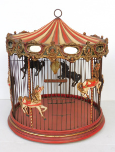 Lot 138 - Vintage style Carousel Bird Cage approx 54cm H