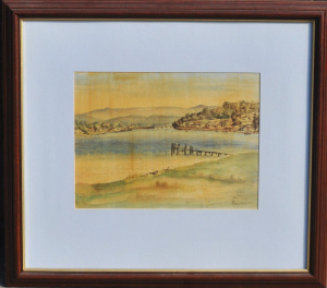 Lot 169 - Patricia Tuxen (1923-2009) Framed Watercolour - Merimbula - Signed, ti