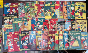Lot 195 - Box lot - Vintage Comic Books - Walt Disneys All Color and Uncle Scro