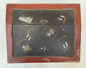 Lot 222 - c1900 Oriental lacquer ware Writing Box