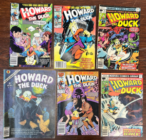Lot 236 - Group lot Vintage Marvel Howard The Duck Comic Books - Numbers 9, 10,