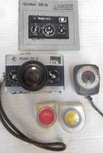 Lot 248 - Rollei 35 S 35mm Camera with manual, filters, etc
