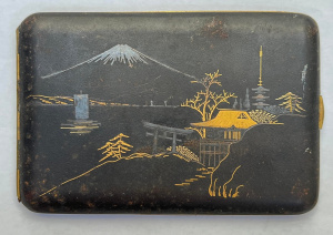 Lot 275 - 19thC Japanese Damascene, 24kt gold & silver inlaid Cigarette case