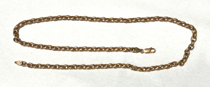 Lot 278 - Vintage 9ct rose gold Belcher chain necklace - approx 27 grms 50cm lon