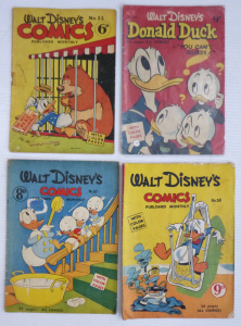 Lot 301 - 4 x Vintage Australian Walt Disneys Comic books - No 22, 45, 57 &