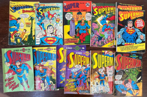 Lot 307 - Group lot Vintage Australian Superman Comic Books - Planet published S