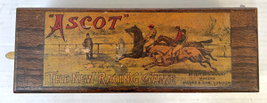 Lot 310 - c1900 wooden boxed Ascot The New Horse Racing Game (af) by Jaques &