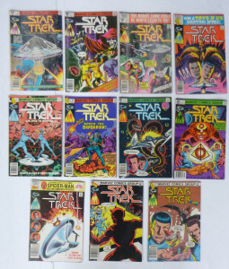 Lot 313 - Group lot - Vintage Marvel Star Trek Comic Books - all early Numbers -