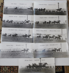Lot 325 - Group lot of Vintage Thoroughbred Racing Owners Winning B&W Photog