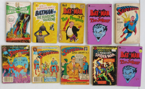Lot 20 - Group of Vintage Novel Sized Comics & Novels Paperbacks inc Batman