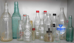 Lot 37 - Group lot of Vintage Bottles inc Coke 10 FL Oz, Brooks Lemos, OT Limite