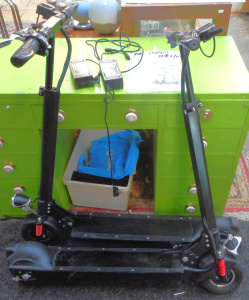 Lot 67 - 2 x CoolPower Electric Scooters (one AF) with chargers