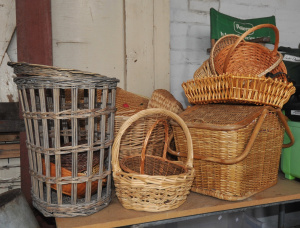 Lot 85.1 - Lot of Assorted Caneware Items incl Baskets, Hampers etc
