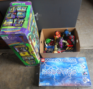 Lot 90 - Group Vintage and Modern Toys, incl boxed Lego Mindstorms Robotics &