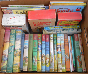 Lot 99 - Box Vintage Childrens Books, incl Disney, Winnie the Pooh, Pony club, e