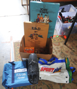Lot 101 - Box lot of Mixed Goods incl Schweppes Sports Plus Sports Bag , Set of