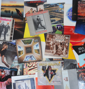 Lot 126 - Lot of Vintage LP Vinyl Records incl Alice Cooper, Elvis Costello, Mik