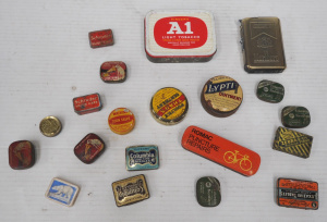 Lot 208 - Lot of Vintage Tins inc Tobacco Tins, Medical Tins, Record Needle Tins