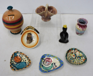 Lot 276 - Small Group of Ceramics inc Aust Pottery Remued Basket, Brownie Downie