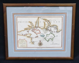 Lot 279 - Framed c1747 Engraved map - A Chart of the Bay of Chin-Chew or Chang-C