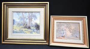 Lot 289 - 2 x Framed Pictures - incl Small Anne Bossence Oil Painting & Gera