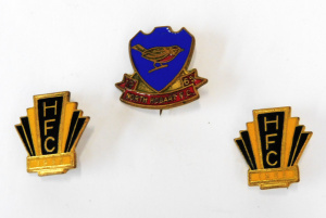 Lot 304 - Group Vintage Enamelled Football club 1965 membership badges - Hobart