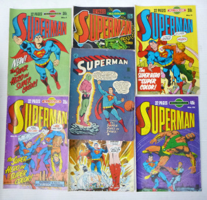 Lot 352 - Small lot - Vintage Australian Superman Comic Books - Planet Comics al
