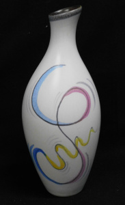 Lot 367 - Mid Century West German Hand Painted Wachtersbach Feo Vase by E Henni