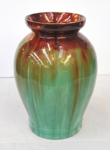 Lot 369 - 1930s Cornwells of Brunswick Australian Pottery Large Vase - green wi