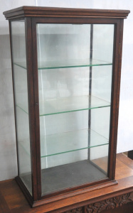 Lot 1 - Vintage Upright Table Top Display Cabinet - made by Thomas Duff & Br