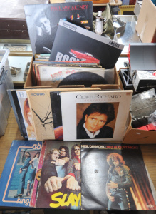 Lot 45 - Box lot - Vintage Vinyl Lp Records - Icehouse, Pete Bardens, Queen, Ban