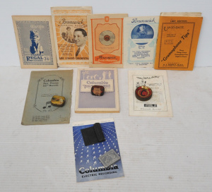 Lot 65 - Small Lot of Gramophone Items & Record Catalogues incl Columbia Rec