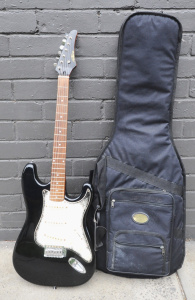 Lot 130 - Abilene Branded Stratocaster Style Electric Guitar w Fender Branded So