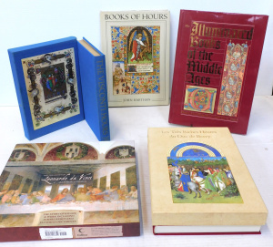 Lot 145 - Group lot of HC Reference Books inc Books of Hours by John Harthan, Th