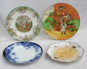 Lot 153 - 4 x Ceramic Cabinet plates inc Victorina Flow Blue, Copeland Spode Byr