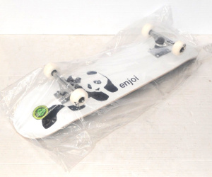Lot 168 - Modern AS NEW Enjoi brand beginners Skateboard Set-up - 775 inch White