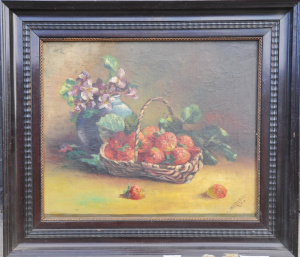 Lot 174 - Artist Unknown (V Iersel) Framed c1923 Dutch Oil Painting on Canvas -