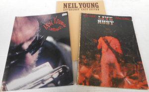 Lot 200 - 3 x Neil Young Sheet Music & Tablature Music books