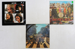 Lot 208 - 3 x The Beatles Vinyl LP Records - 2 x vintage Australian Pressings 'A