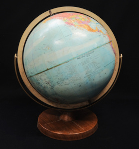Lot 230 - Large vintage Replogle Globe of The World - Raised 'Stereo Relief' mou