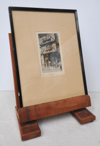 Lot 266 - Framed & Signed Edward Cherry Original Etching and Wooden Painting