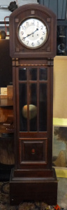 Lot 8 - Vintage 1950s Junghans Oak Longcase Clock - Musical Chime, with Pendulum